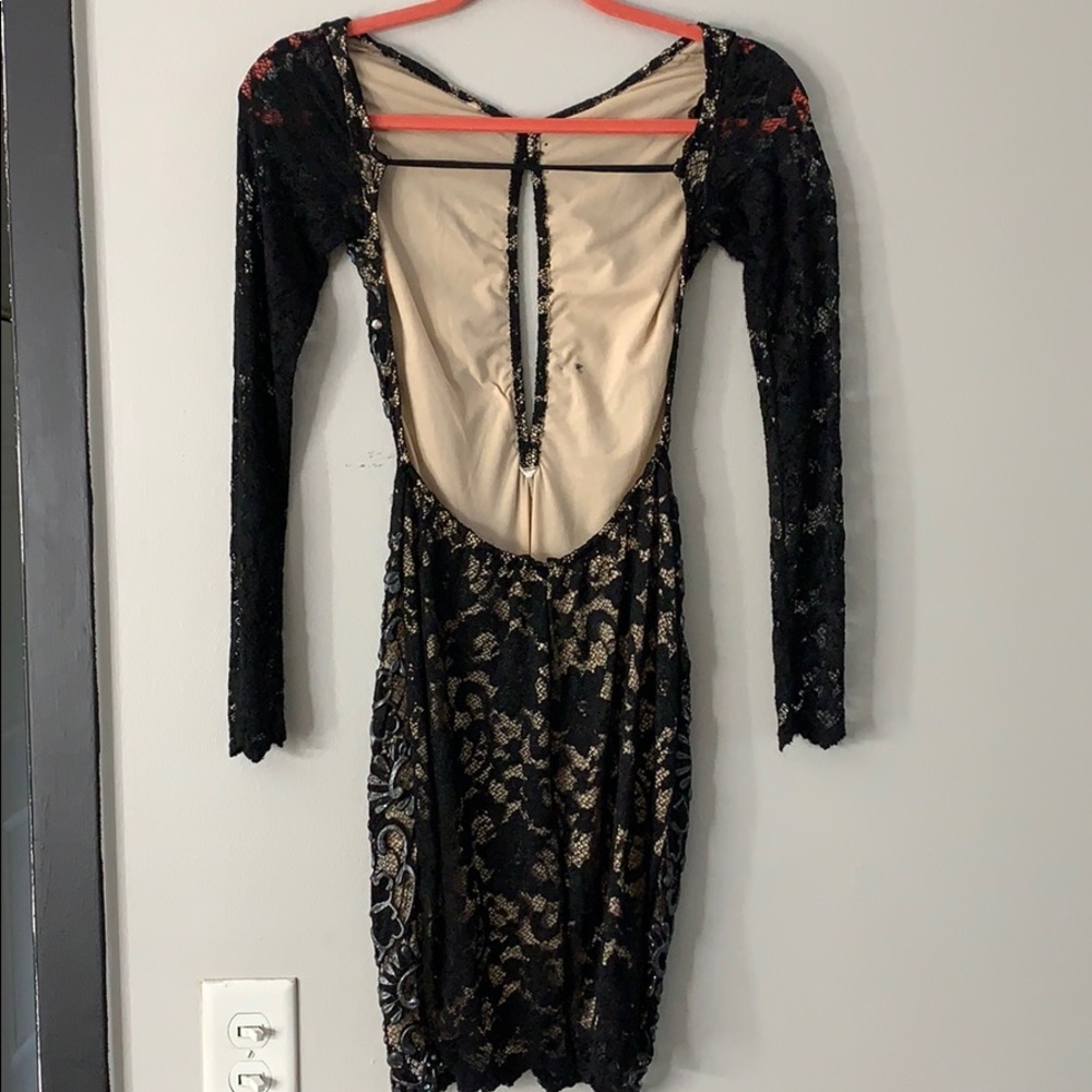 Black lace dress